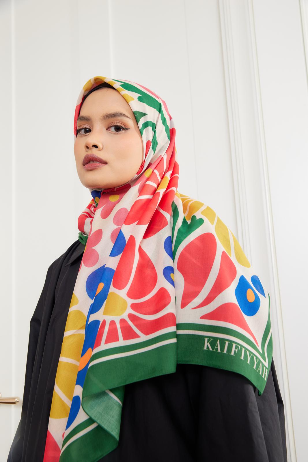 Scarf Printed 48" Ruby