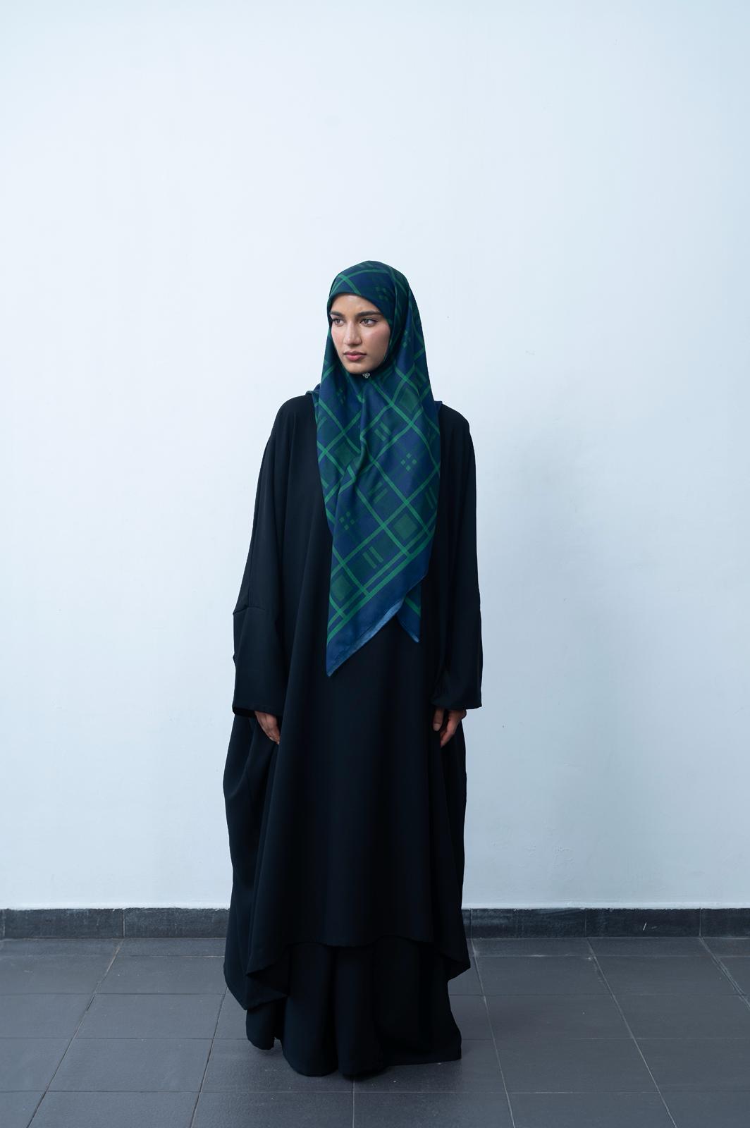 Abaya Amira Skirt Set Crepe Black