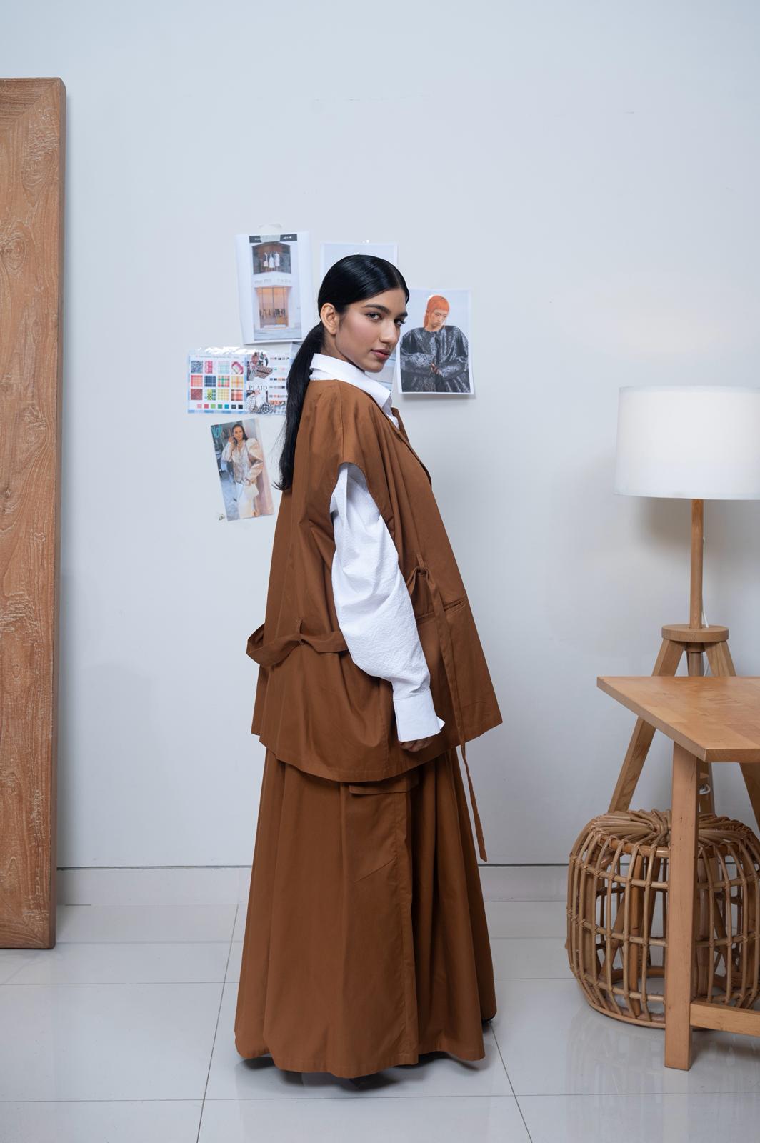 Oversized Vest Billie Terracotta